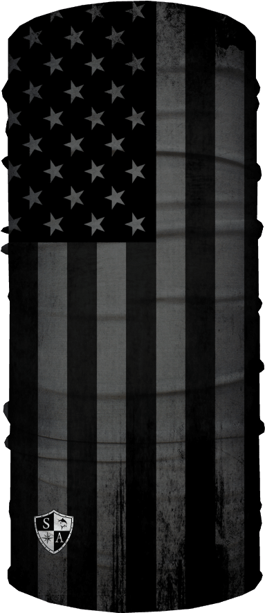 Blackout American Flag (1000x1000), Png Download