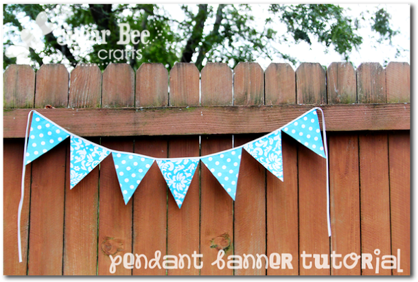 Fabric Pennant Banner Tutorial - Banner (640x427), Png Download