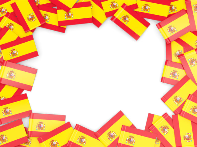 Spain Flag Frame Png (640x480), Png Download