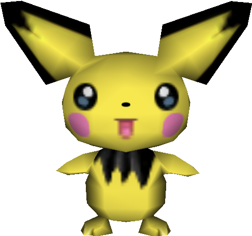 Download Zip Archive - Pokemon Stadium Pichu (750x650), Png Download