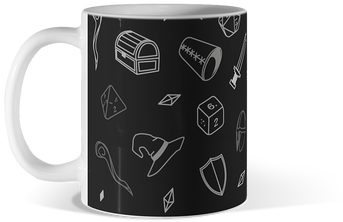 Featured Coffee Mugs Nerd Featured Coffee Mugs T Shirts, - Wolf 11oz Dark Green Mug Design (360x360), Png Download