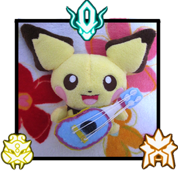 Ukulele Pichu Plush - Pokemon Pichu Ukele Pokemon Rabger Gardian Signs (364x350), Png Download