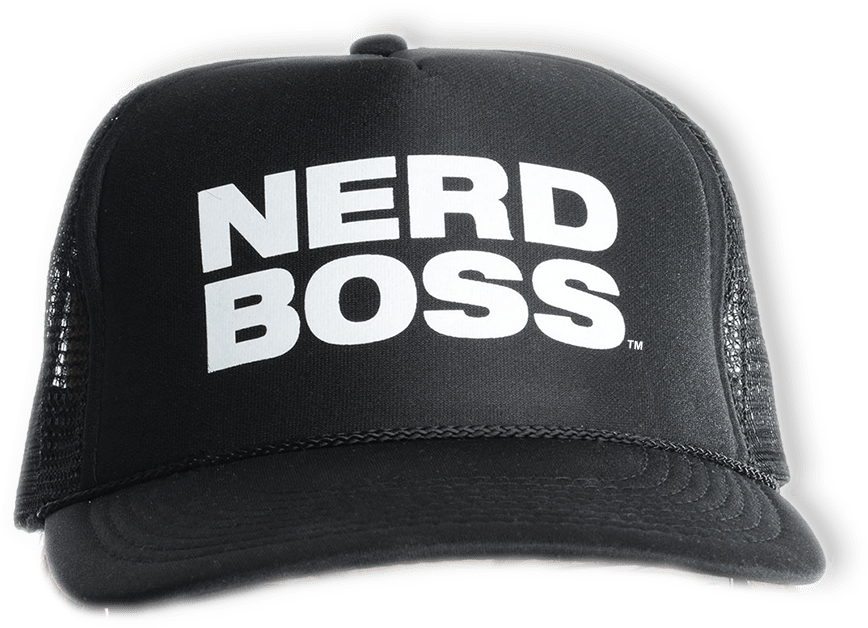 Nerd Boss Trucker Hat - Nerd Hat (1000x1000), Png Download