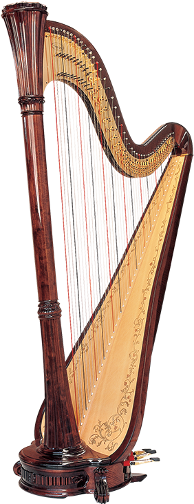 Concert Grand And Semi Grand Harps - Harp String (300x746), Png Download