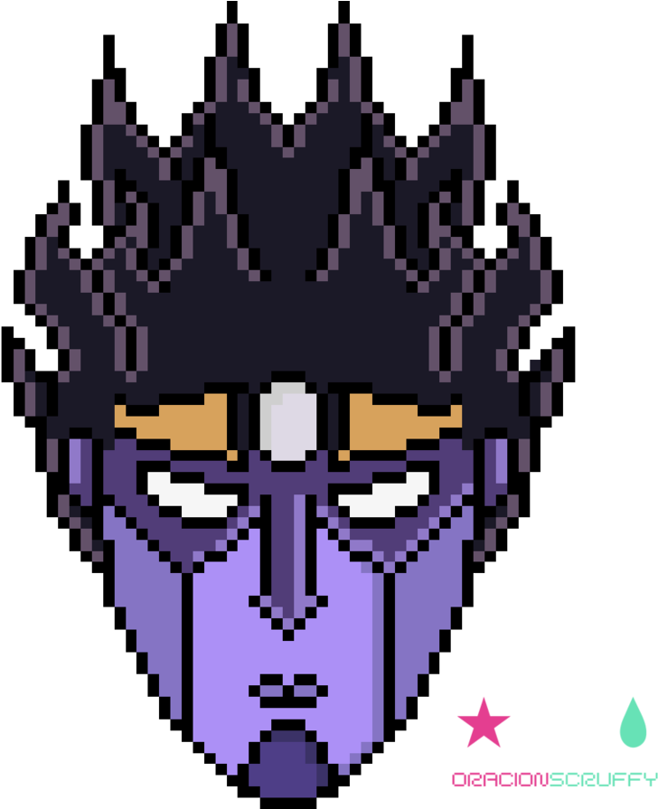 Star Platinum Pixel Art By Oracionscruffy-daxks7x - Pixel (894x894), Png Download