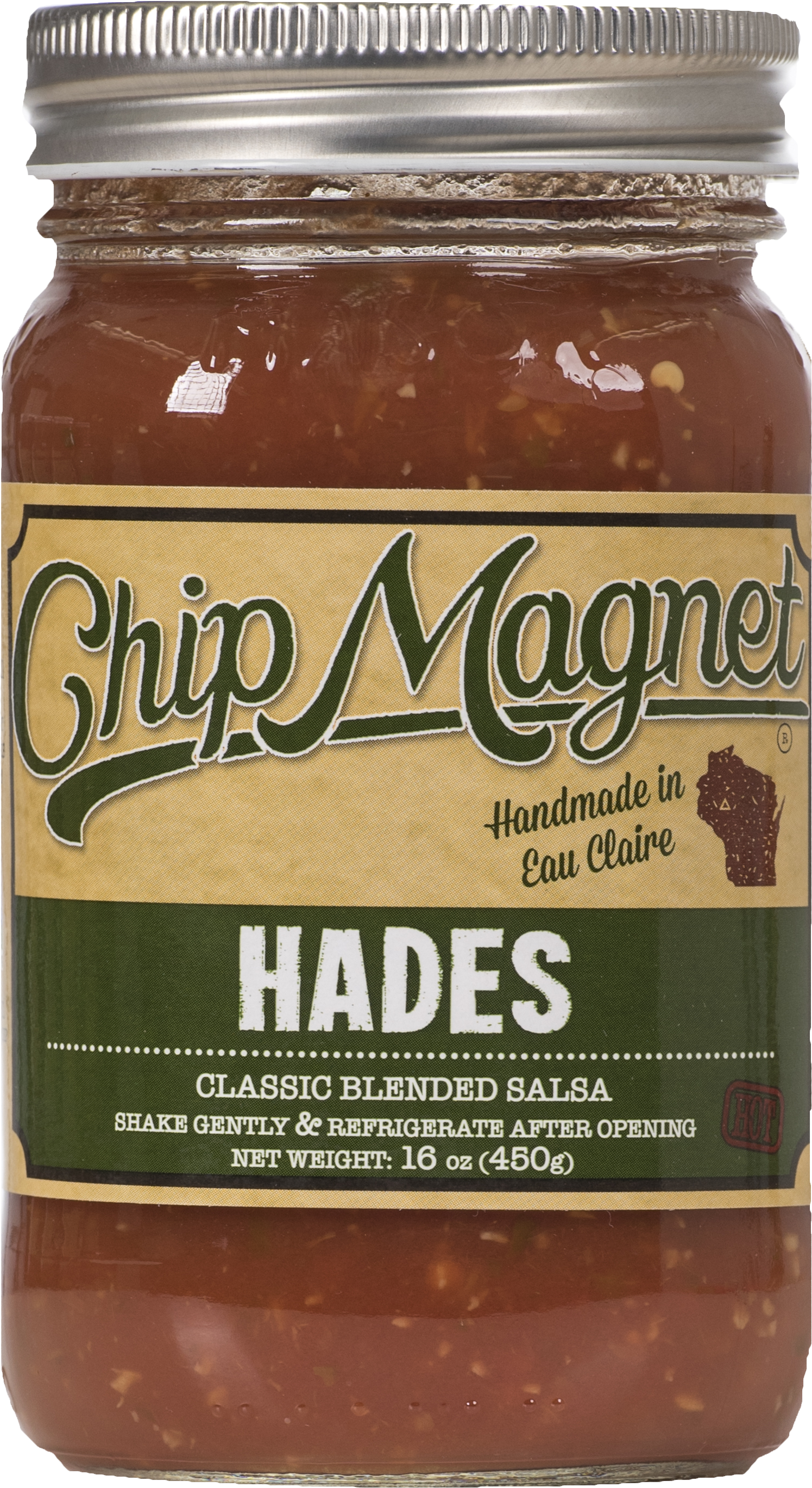 Hades - Chip Magnet Mango Salsa, Mild - 16 Oz Jar (1932x3000), Png Download