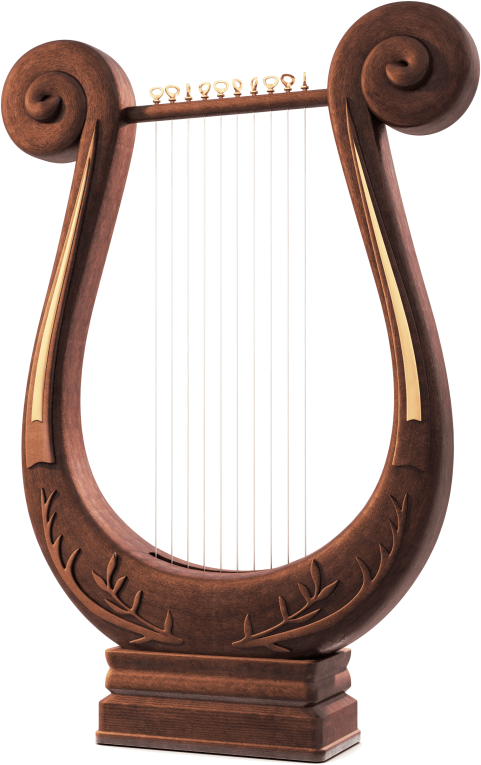 Free Png Harp Png Images Transparent - Lyre Instrument (481x765), Png Download