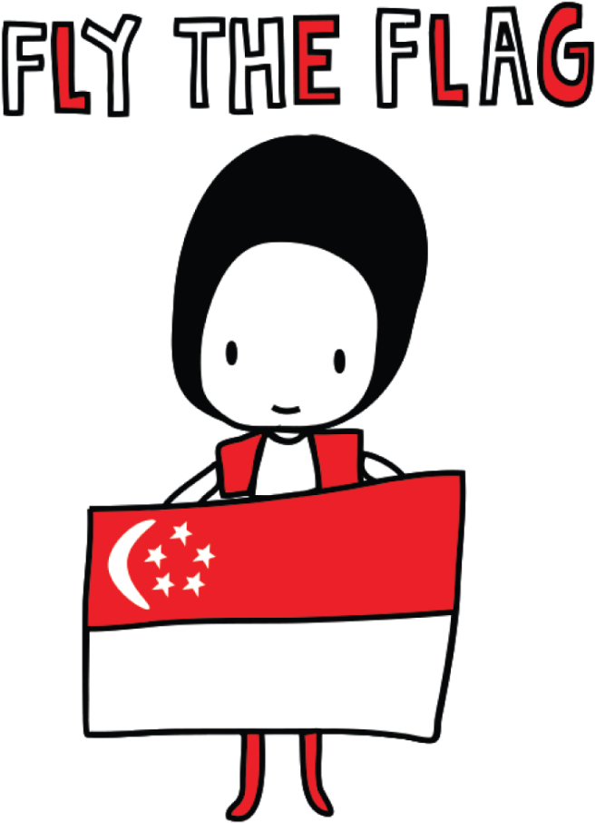 Singapore Flag Clipart Snow - Singapore National Day Clipart (1024x1024), Png Download