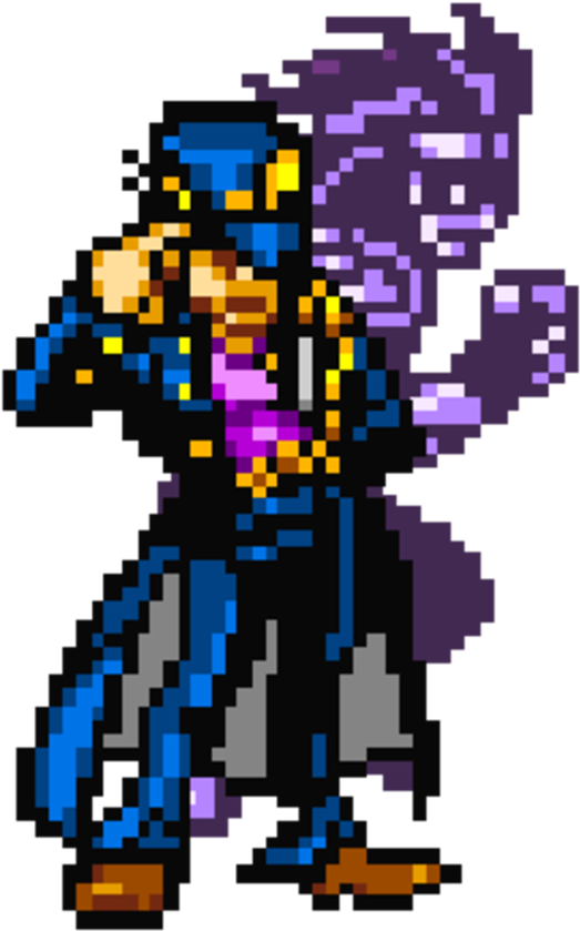 Jojo's Bizarre Adventure - Jojo Pixel Art (600x923), Png Download