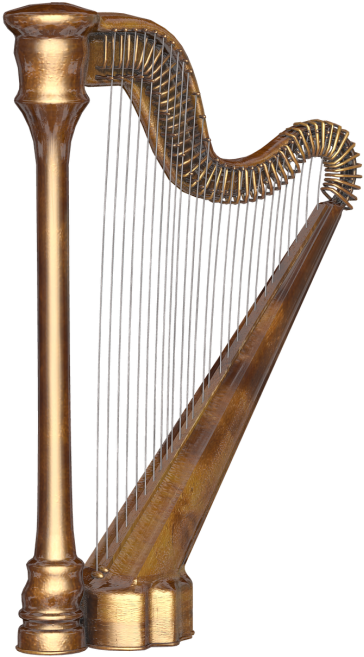 Type Of Instrument Harp (500x695), Png Download