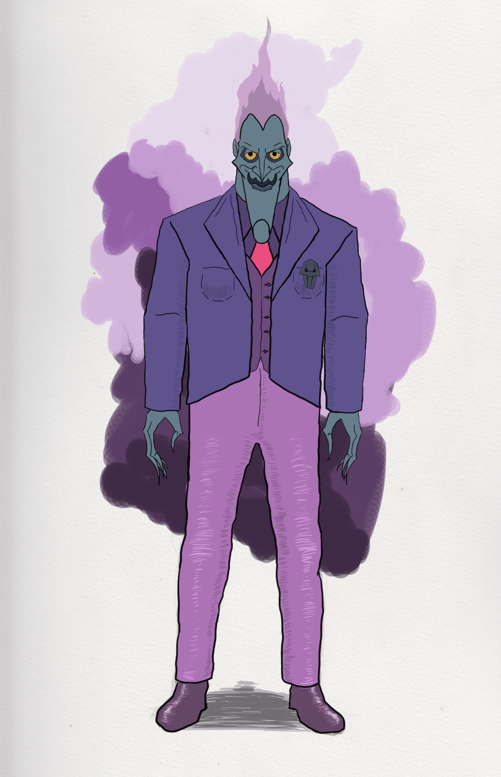 Disney's Hades As Kilgrave - Marvel Hades (2034x3153), Png Download