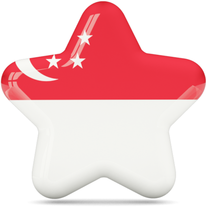 Singapore Flag Shiny Star Graphics - Cape Verde Icon (640x480), Png Download