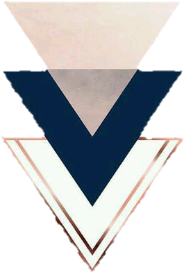 Overlay, Png, And Triangulo Image - Navy Blue And Rose Gold (369x520), Png Download
