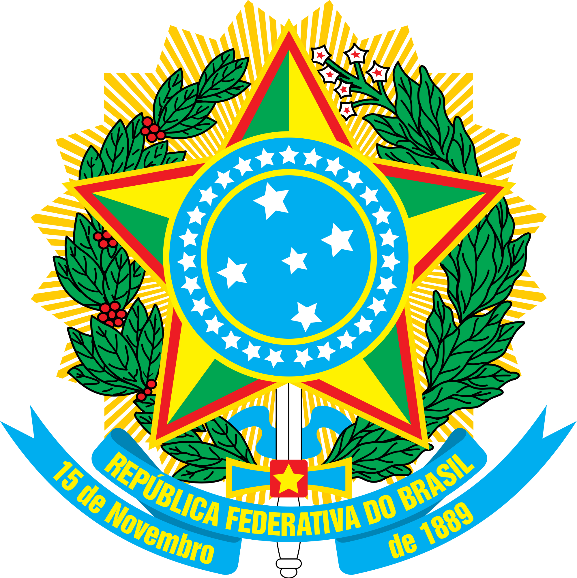 Coat Of Arms Of Brazil - Brazil Coat Of Arms (1021x1024), Png Download