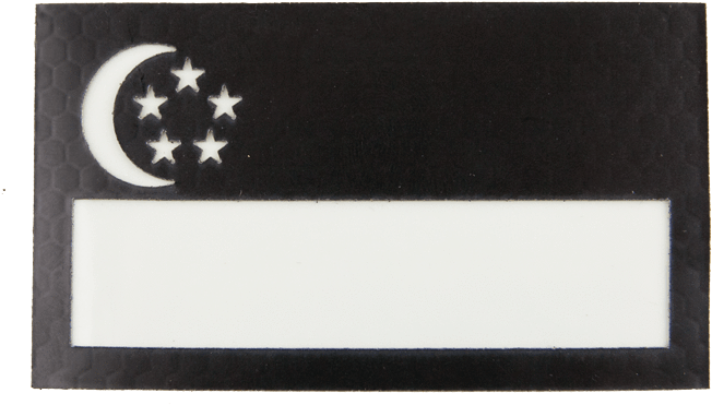 5" X 2" Ir / Glow In The Dark Flag - Label (800x800), Png Download