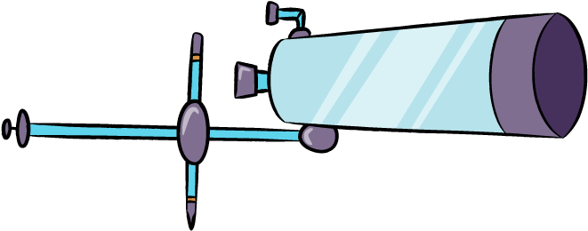 Telescope Magisword - Mighty Magiswords (768x404), Png Download