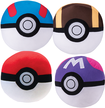 Pokemon Pokeball 4 Plush (489x489), Png Download
