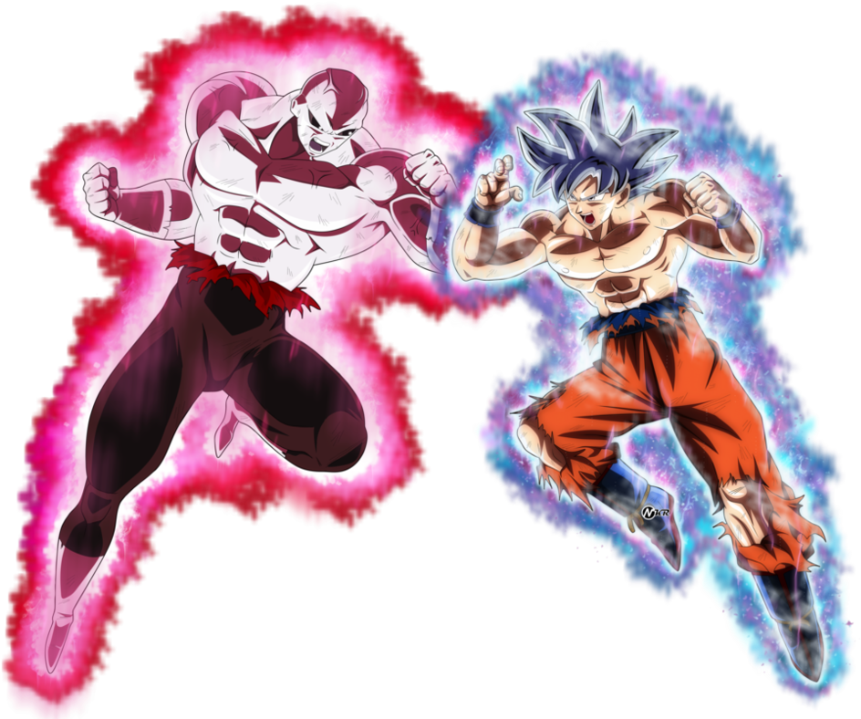 Jiren Vs Goku By Naironkr - Jiren Vs Goku Png (1004x796), Png Download