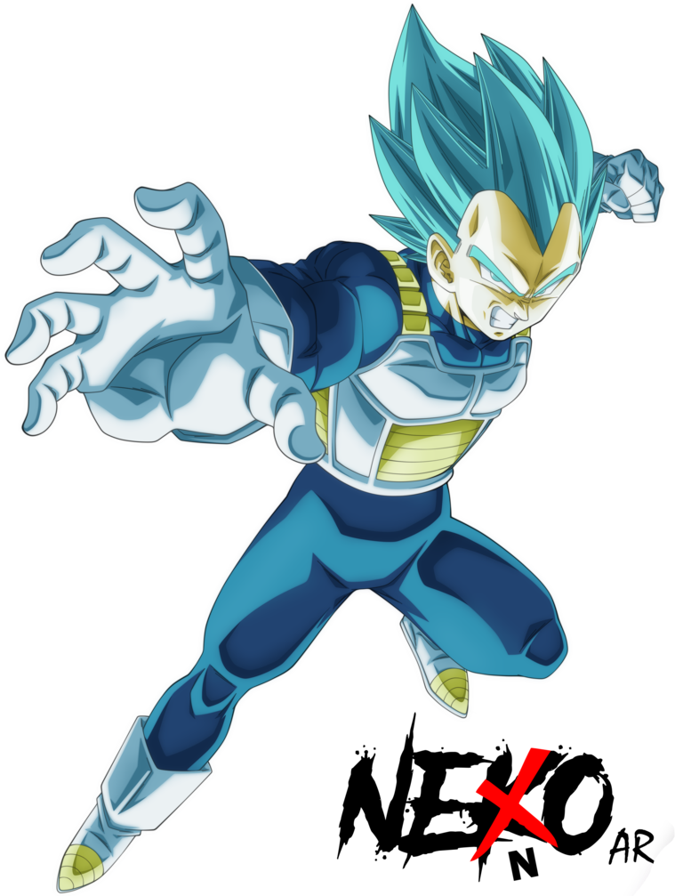 Vegetales By Nekoar - Vegeta Super Saiyan Azul (788x1013), Png Download