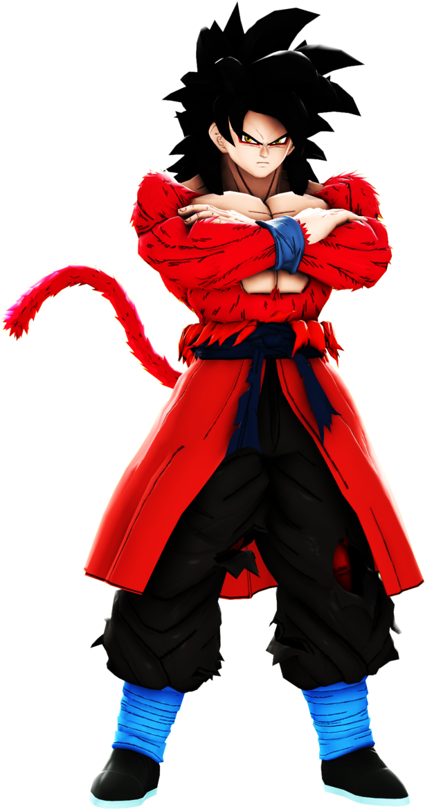 Dbxv2-xeno Goku Ssj4 By Mrtermi988 - Goku Ssj4 Whis Gi (670x1191), Png Download
