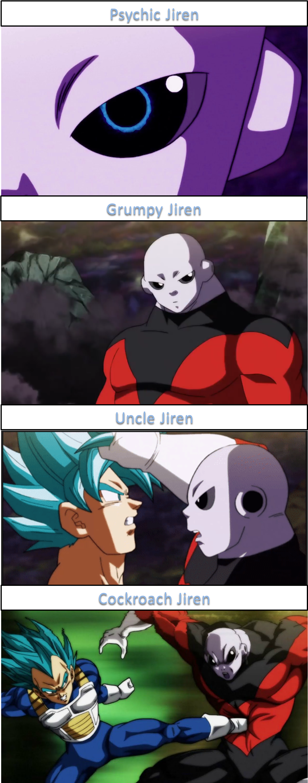 Favorite Jiren Face/expression - Cartoon (1364x2685), Png Download