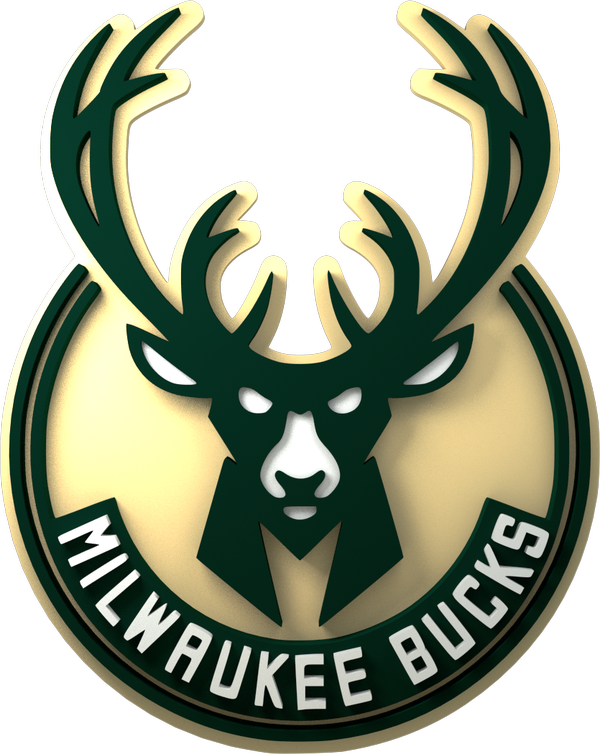 Bucks3drender - Milwaukee Bucks (600x754), Png Download