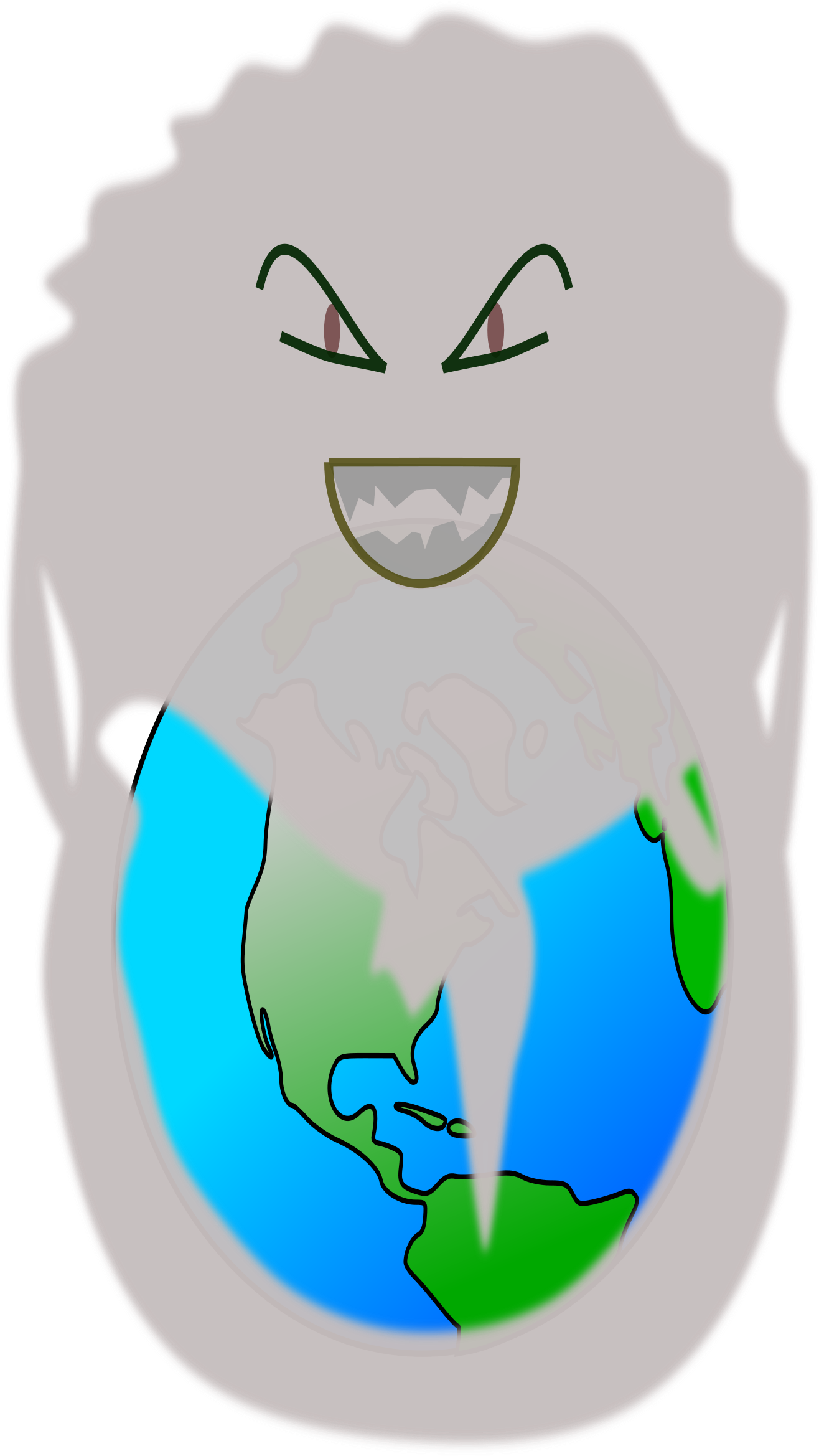 Air Pollution Earth Natural Environment Water Pollution - Earth Pollution Clipart Png (530x750), Png Download