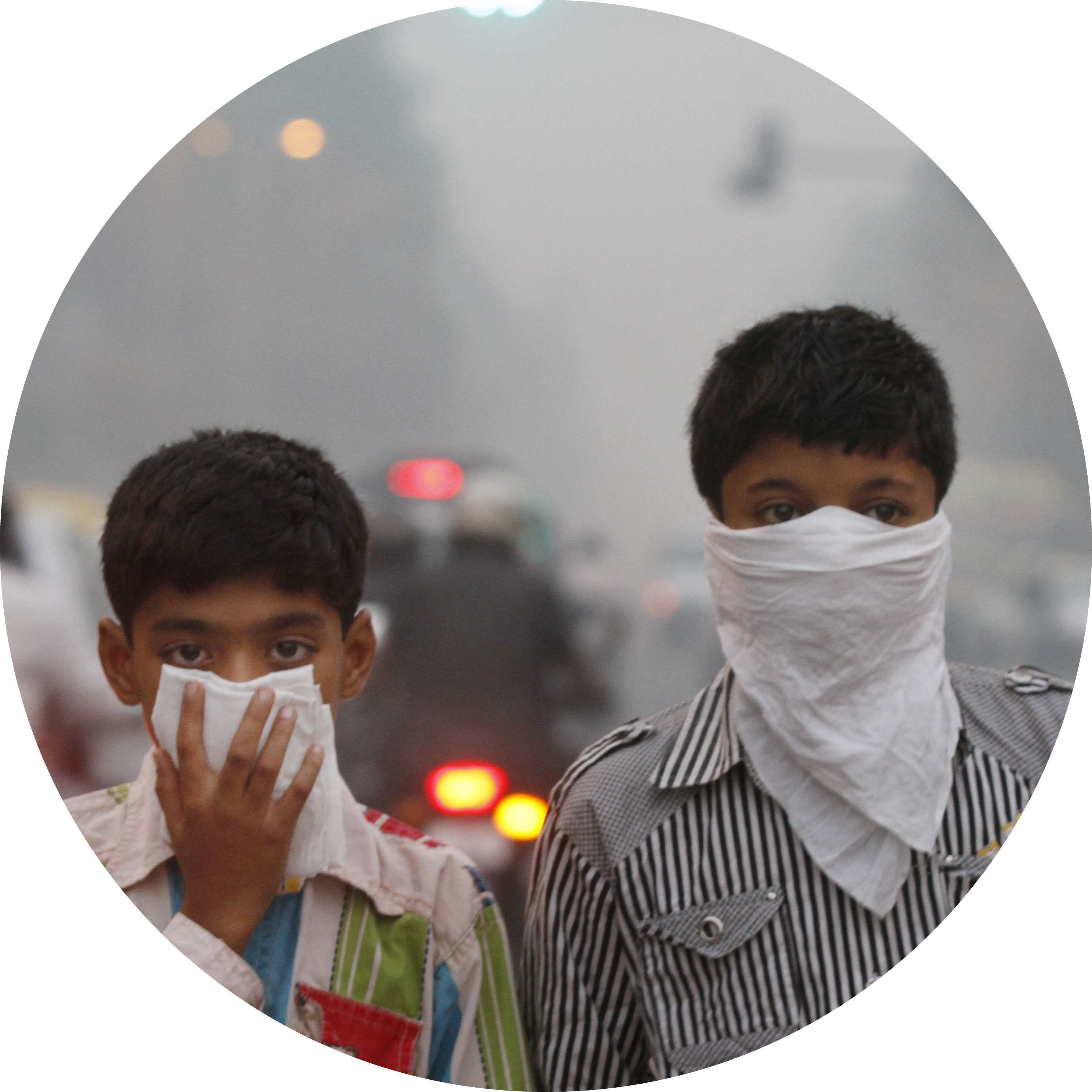 Daphne - People Suffering From Pollution (2986x2986), Png Download