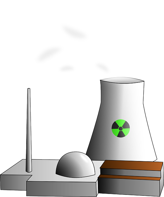 Radioactive, Plant, Power, Energy, Nuclear, Pollution - Nuclear Power Plant Clipart (531x640), Png Download