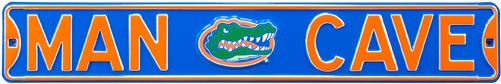 Florida Gators “man Cave” Authentic Street Sign - Man Cave Denver Broncos Steel Sign Wall Sign 36 X 6in (500x500), Png Download