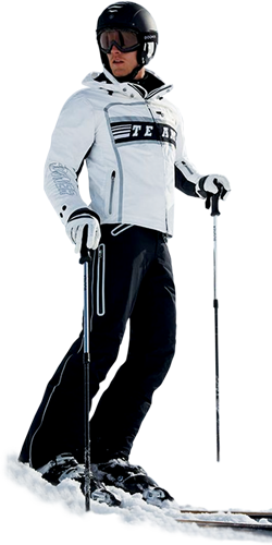 2 Hombre Sky - Cross-country Skiing (250x500), Png Download