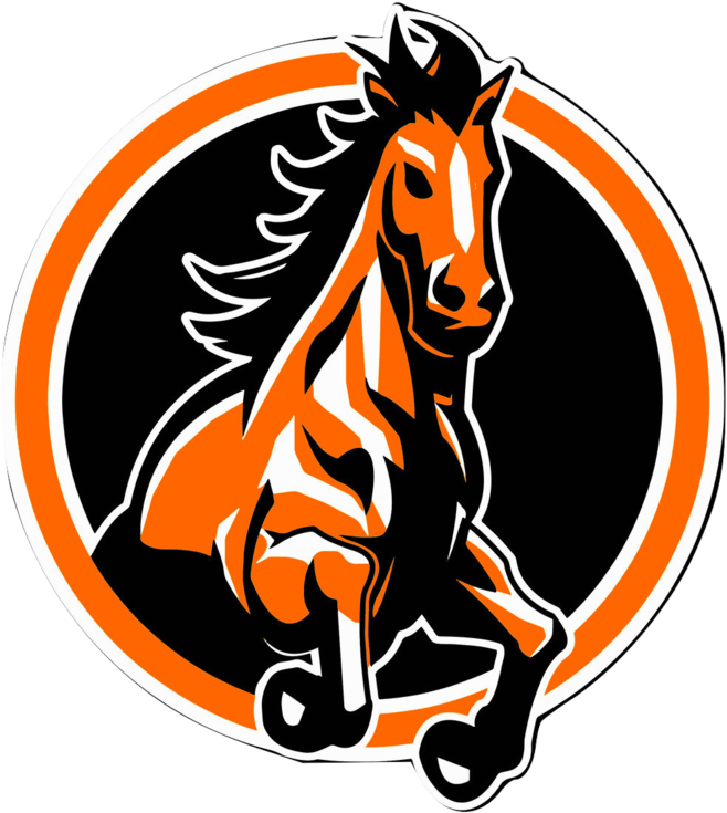 Mustang Logo, Sports Logo, Mustangs, Uni, Logo Design, - Mclaughlin Mustangs (720x805), Png Download