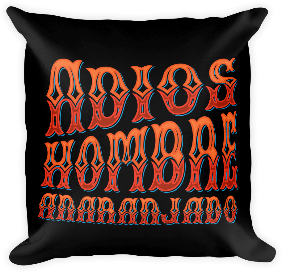 Adios, Hombre Anaranjado Black Square Pillow - Rinse Repeat (1000x1000), Png Download