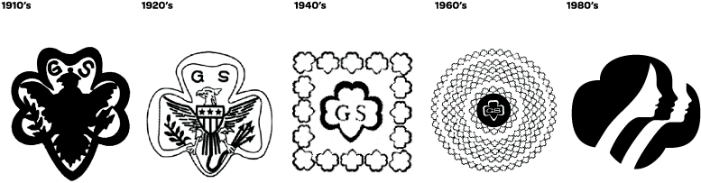 Images - Girl Scout Logo 1960 (780x209), Png Download