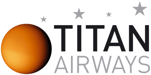 Titan Airways Logo (500x250), Png Download