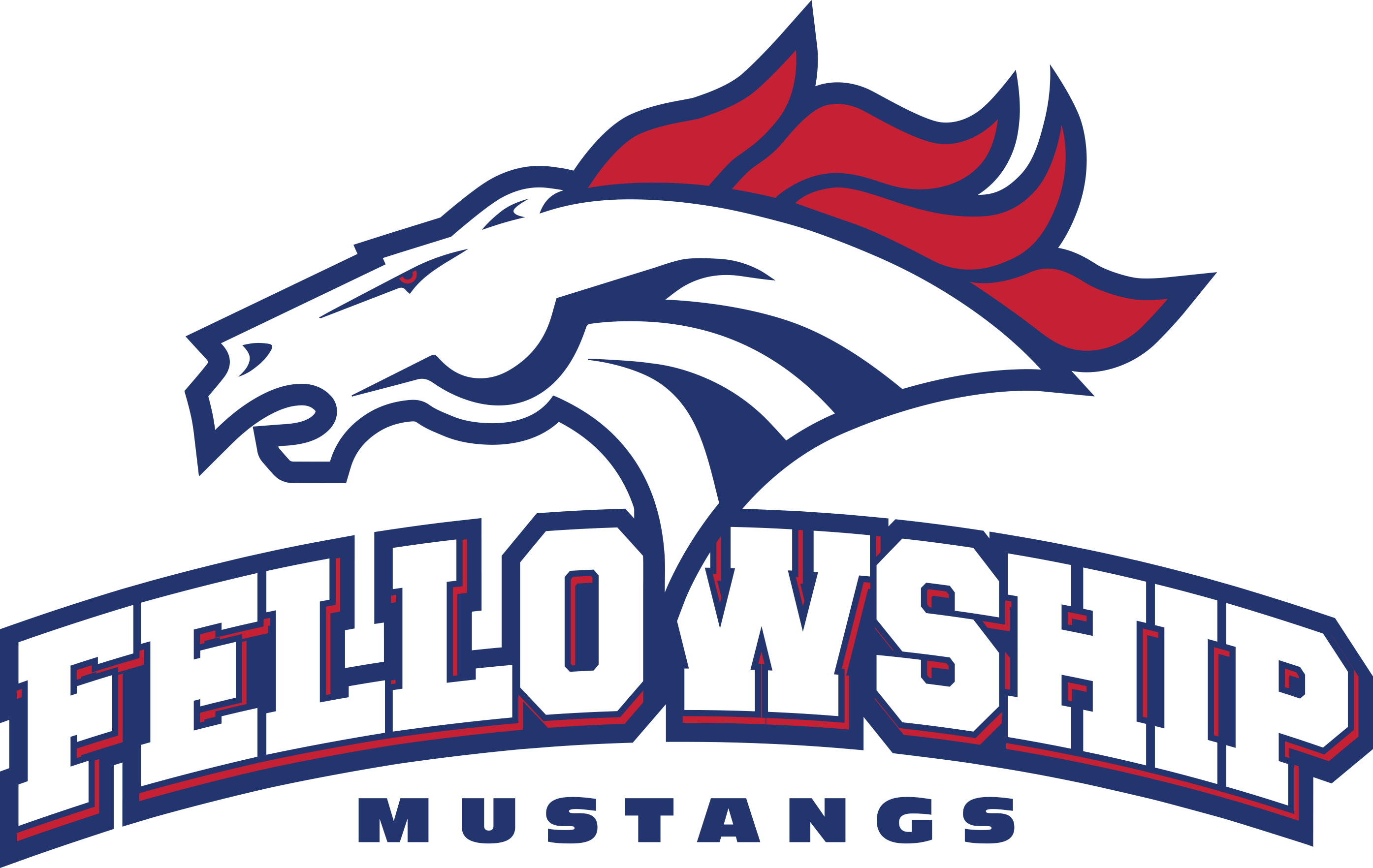 Fa Mustangs-athletic Logo - Logo Fa (2789x1764), Png Download