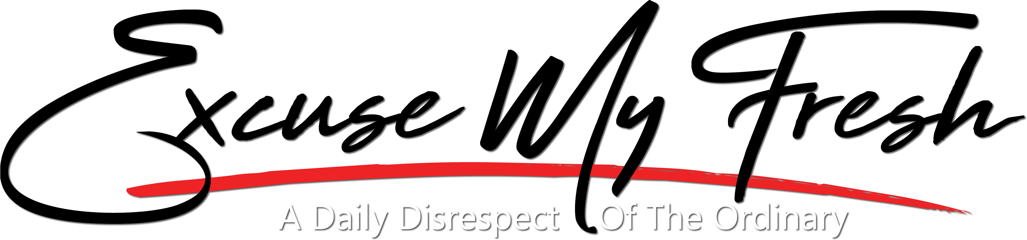 Excuse My Fresh - Pusha T (3538x829), Png Download