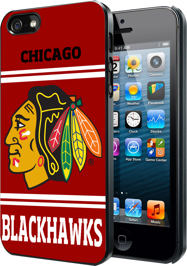 Chicago Blackhawks Nhl Ice Hokey Iphone 4 4s 5 5s 5c - Iphone 5 Cases Warcraft (874x1124), Png Download