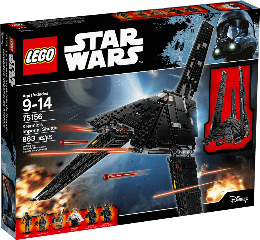 Credit - Lego - Krennic Imperial Shuttle Lego (1488x837), Png Download