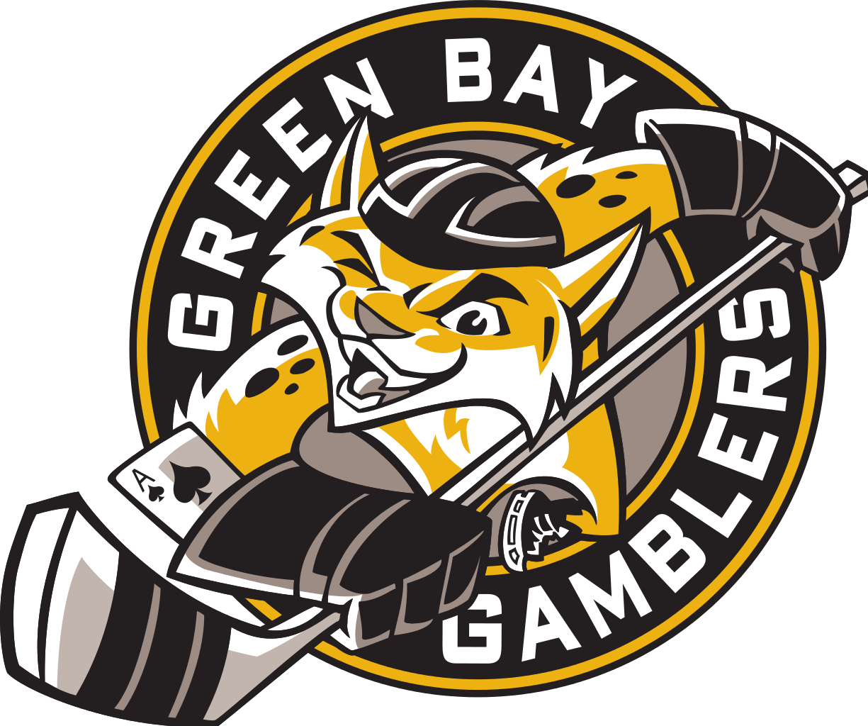 Download - Green Bay Gamblers Logo (1225x1024), Png Download