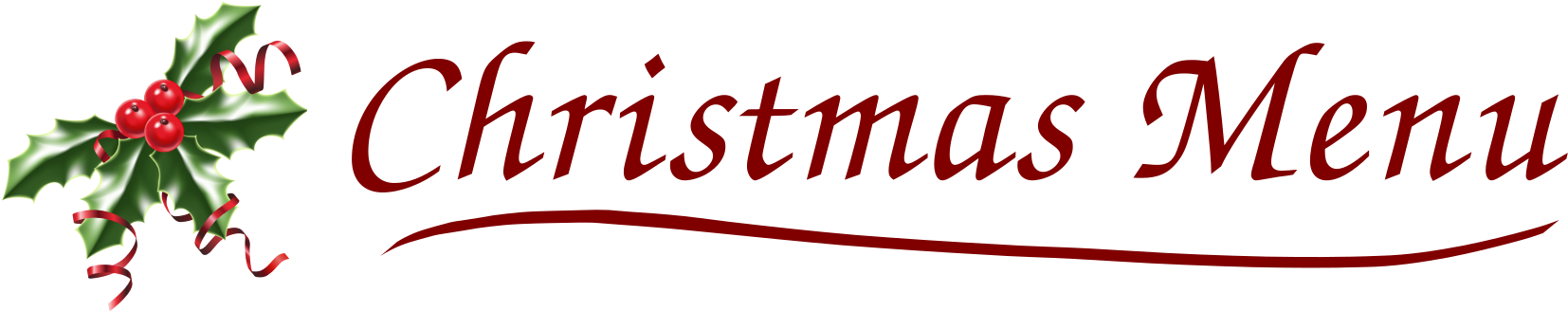 Menu Banner For Christmas (1800x400), Png Download