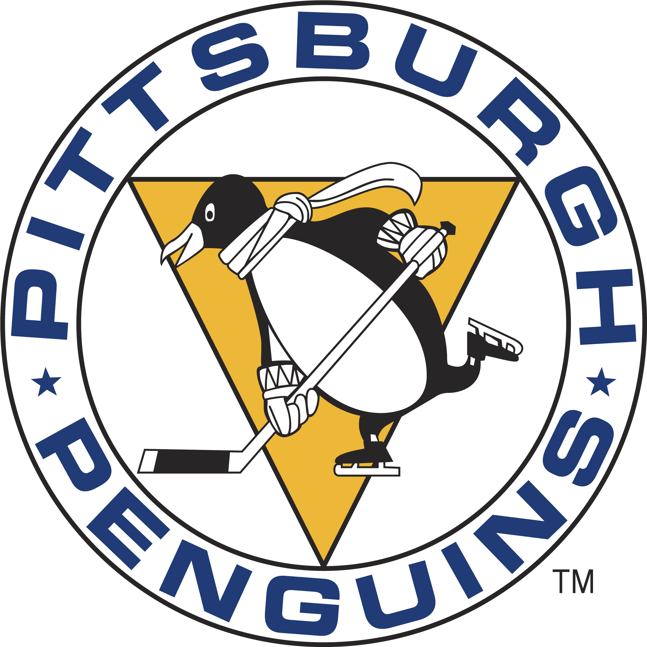 Pittsburgh Penguins Logo Old - Pittsburgh Penguins First Logo (3840x2160), Png Download
