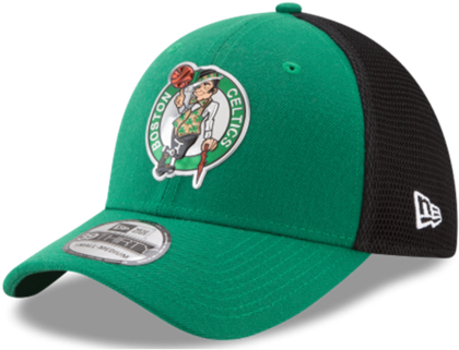 Boston Celtics New Era 2017 Nba On Court 39thirty Cap (600x345), Png Download