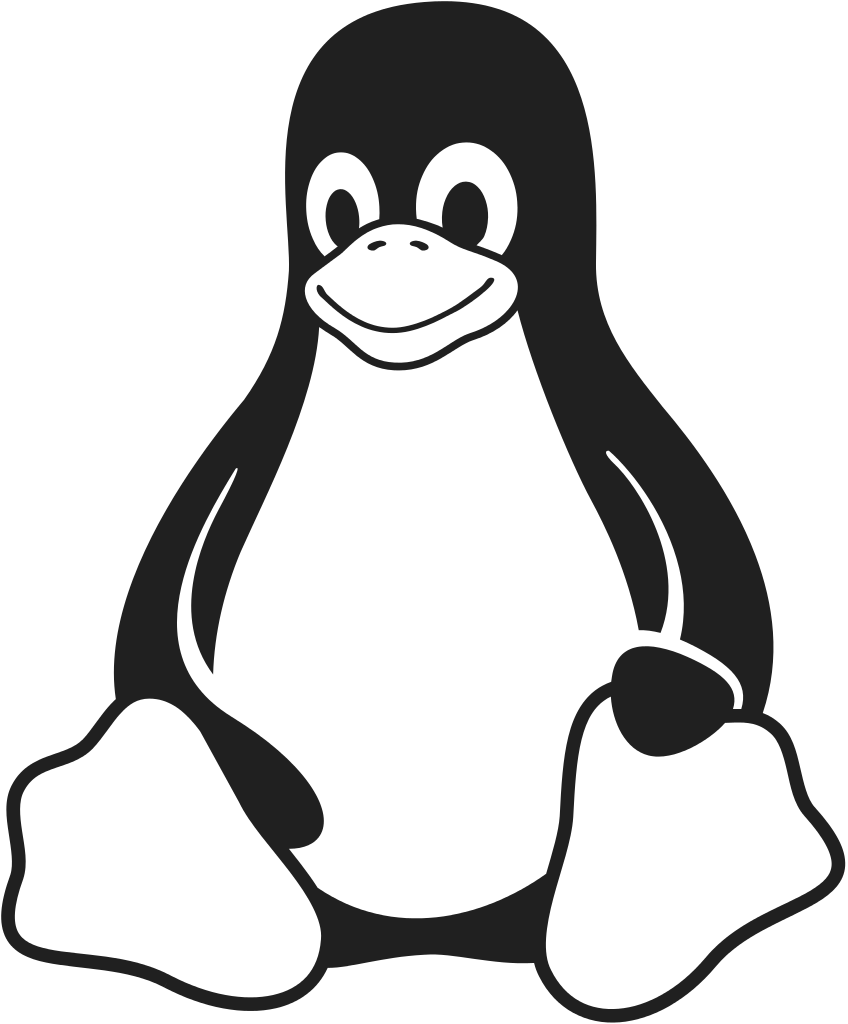 Penguin Transparent Svg - Linux Logo (848x1024), Png Download