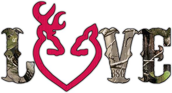 Gallery For > Browning Heart Love Wallpaper - Country Buck And Doe Heart (591x320), Png Download