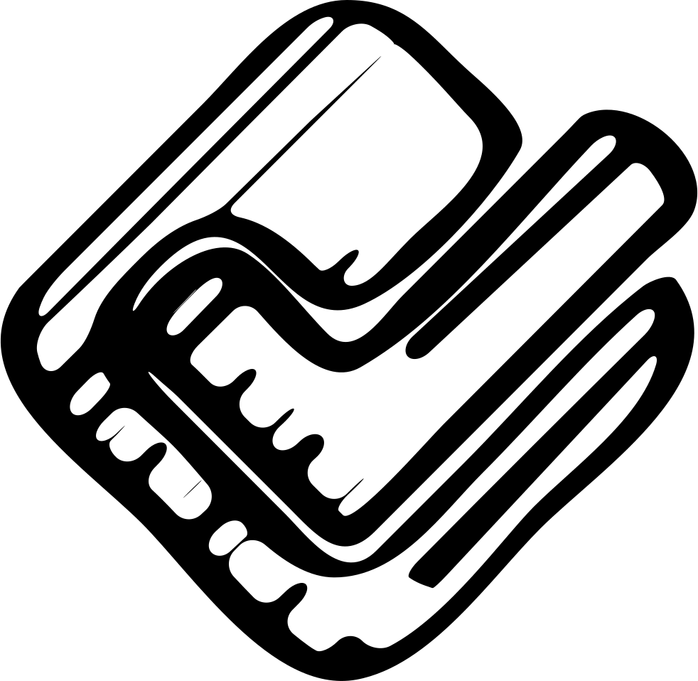 Foursquare Sketched Logo Outline - Emblem (982x958), Png Download