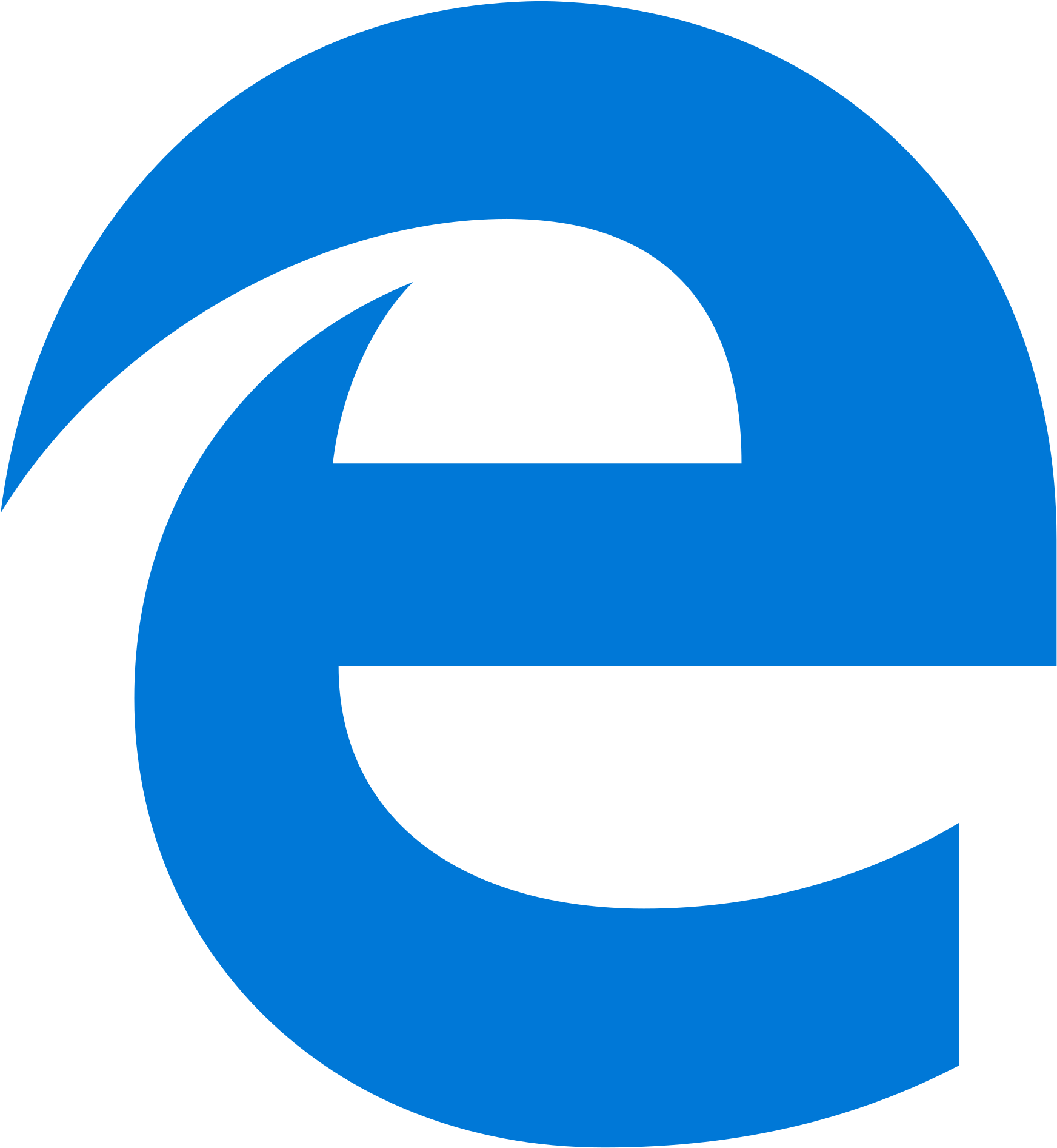 Open - Microsoft Edge Logo Png (2000x2133), Png Download