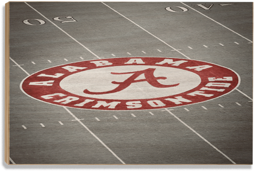 Alabama Crimson Tide "alabama 50 Yard Line" Licensed - Alabama (600x600), Png Download