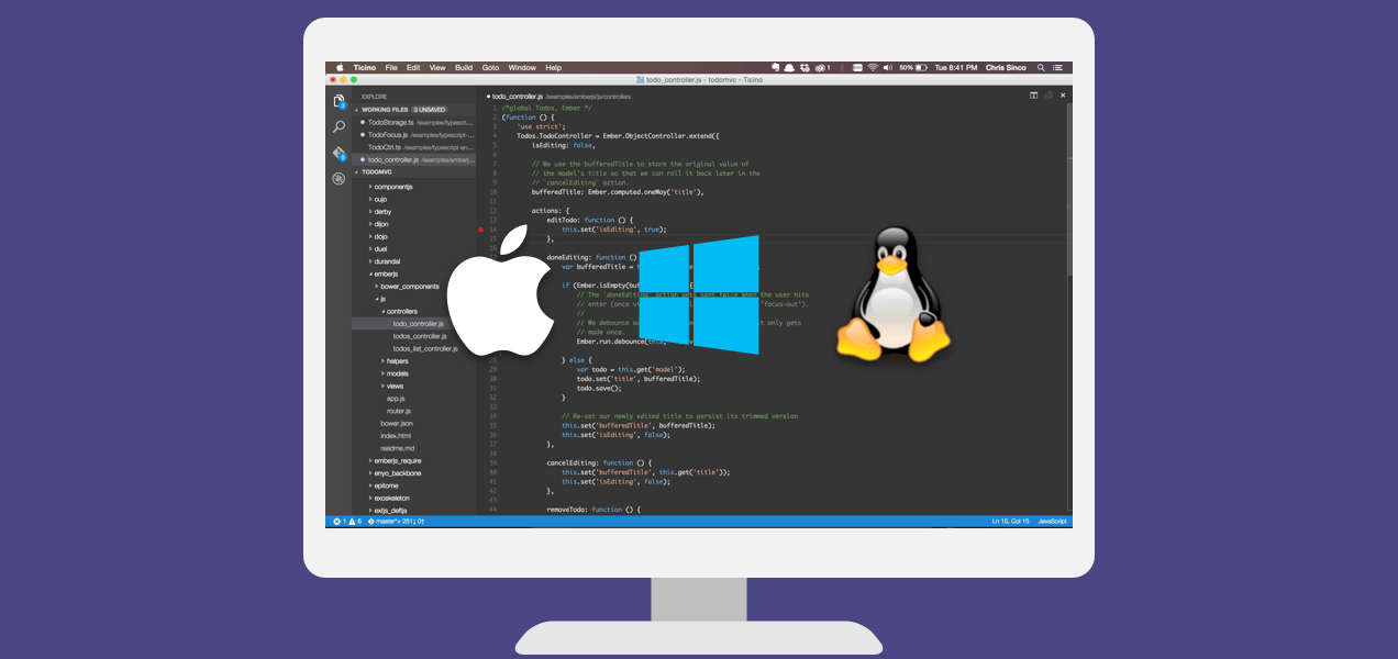 Visual Studio Code - Visual Studio For Mac Asp Net (1272x600), Png Download