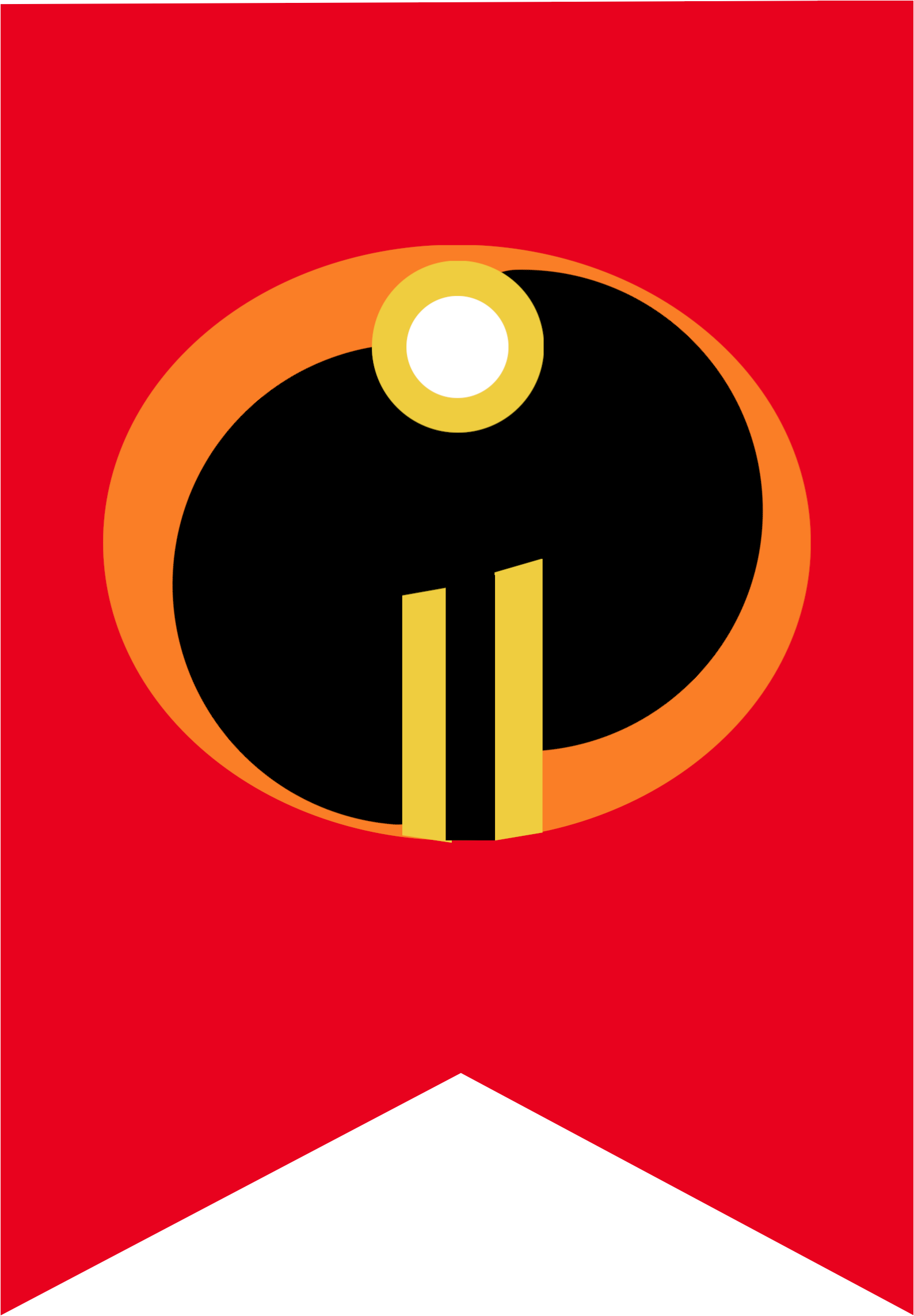 Incredibles Banner I - Incredibles Letters Of T (1736x2431), Png Download